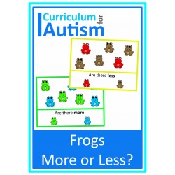 Frogs More or Less Comparing Quantities Cards